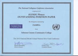 Example of position paper mun. Nmun 2013 Zambia Outstanding Position Paper Ecosoc Johnson County Community College Model United Nations