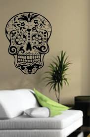vinyl wall art decals skull wall art