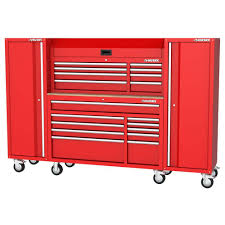 husky modular tool storage 92 in w red