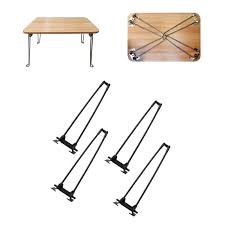 4 Pieces Foldable Table Feet Laptop