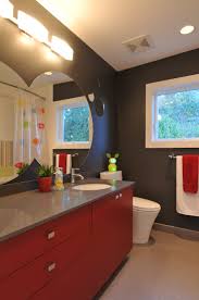 Black is a timeless, classic, elegant color that's at its best in modern and contemporary designs. Red And Black Bathroom Ideas Houzz