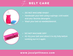 Belt Cleaning Instructions Jsculptfitness