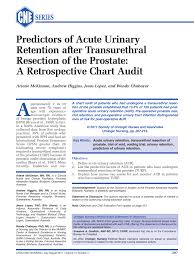 Pdf Predictors Of Acute Urinary Retention After