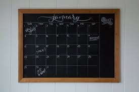 How To Make A Diy Chalkboard Calendar