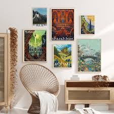 Tolkien Travel Wall Art Canvas Painting