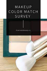 makeup color match survey illuminate