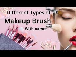 makeup brush and sponge with their