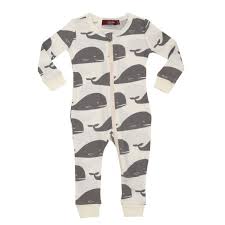 Milkbarn Baby Toddler Organic Zippered Pajamas
