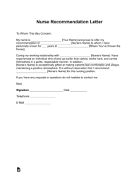 free registered nurse rn letter of