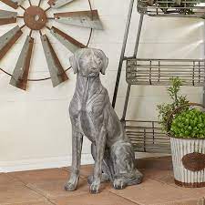 Sitting Labrador Garden Statue