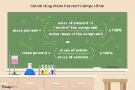 How To Calculate Mass Percent Composition