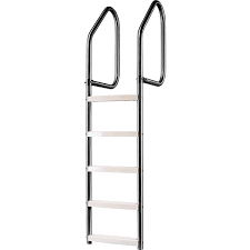 stainless steel 3 tread dock ladder