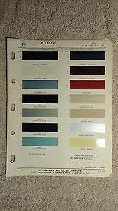 1965 Oldsmobile Color Chip Chart Paint Sample Brochure 442