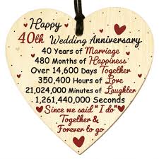 ruby 40th wedding anniversary gifts for