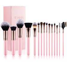 sixplus travel makeup brushes with case