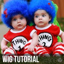 thing 1 thing 2 wig tutorial