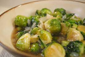 maple glazed brussels sprouts and