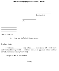 security benefits letter template