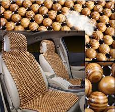 Olive Wood Beads Car Seat Cover Bamboo