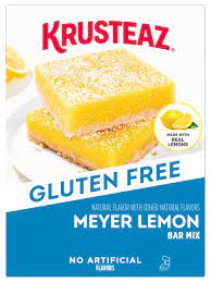 gluten free meyer lemon bar krusteaz