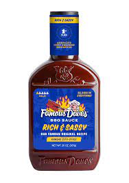 famous dave s rich sy bbq sauce