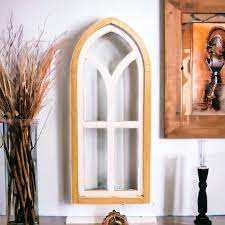 Cathedral Window Frame Farmhouse Mantle