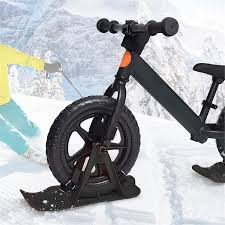 snow bike sled snow ski set for