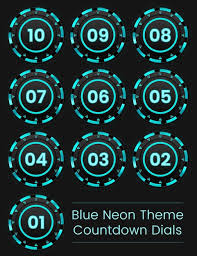 premium psd blue neon theme modern