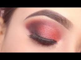 red and black smokey eye makeup easy