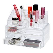 19 compartment clear makeup organizer
