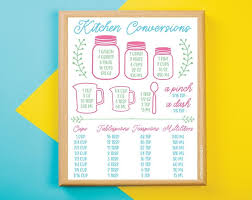 free printable kitchen conversion chart