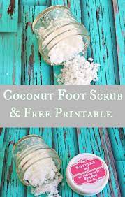 homemade coconut foot scrub how to