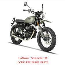 hanway scrambler 50 complete motorcycle