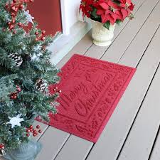 waterhog merry christmas 20 x30 indoor outdoor door mat red