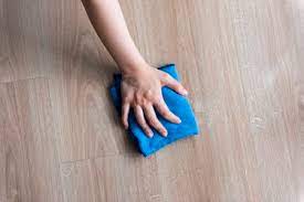 remove cleaner residue from wood floor