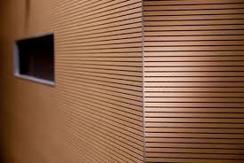 wooden grooved acoustical panel