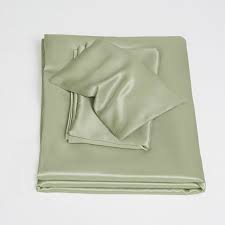 Sage Green 100 Silk Crib Bedding Set