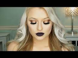 dark purple lips makeup tutorial