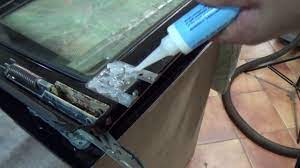 how to repair cooker door glass has
