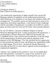 Extraordinary Hr Specialist Cover Letter Sample    With Additional Cover  Letter Sample For Human Resources Manager