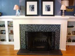 Glass Tile Fireplace Watertown Tile