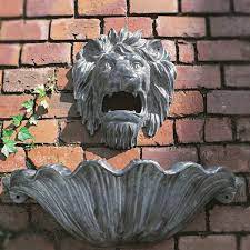 Lion Head With Wall Bowl Robinson Iron