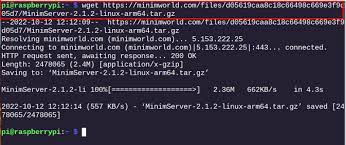 how to install minimserver2 on raspberry pi