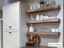 Rustic Wood Floating Shelves Bathroom