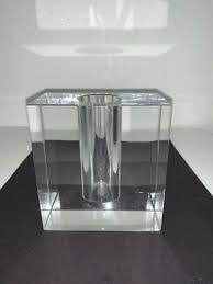Rectangle Solid Clear Glass Candle