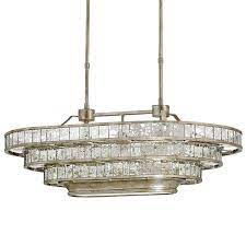 vintage mirrored oval chandelier