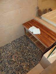 tiled pebble shower floor it is hard