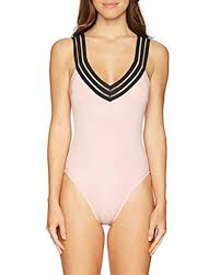 Kenneth Cole Wide Band V Neck Cross Back One Piece Swimsuit