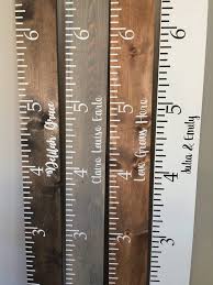 Giant Personalized Measuring Stick Growth Chart Wooden Growth Ruler Family Growth Chart Giant Ruler Childrens Wooden Growth Chart