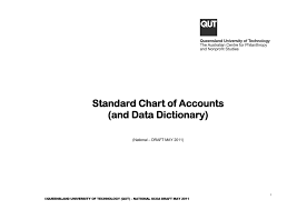 Standard Chart Of Accounts And Data Dictionary